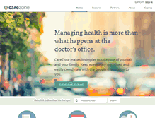 Tablet Screenshot of carezone.com